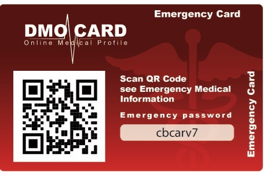 Back of a DMO-Card